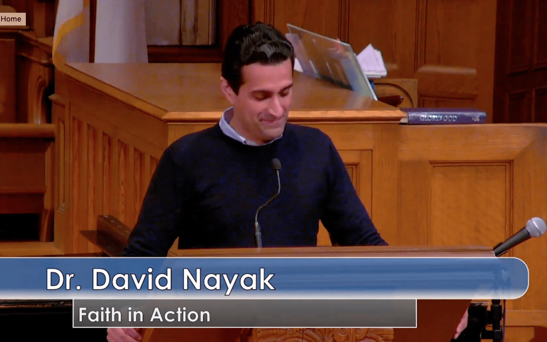 Dr. Dave Speaks About “Faith in Action”
